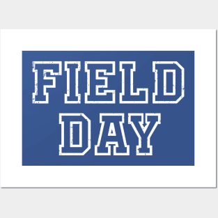 Field Day 2022 For school teachers kids and family Blue Posters and Art